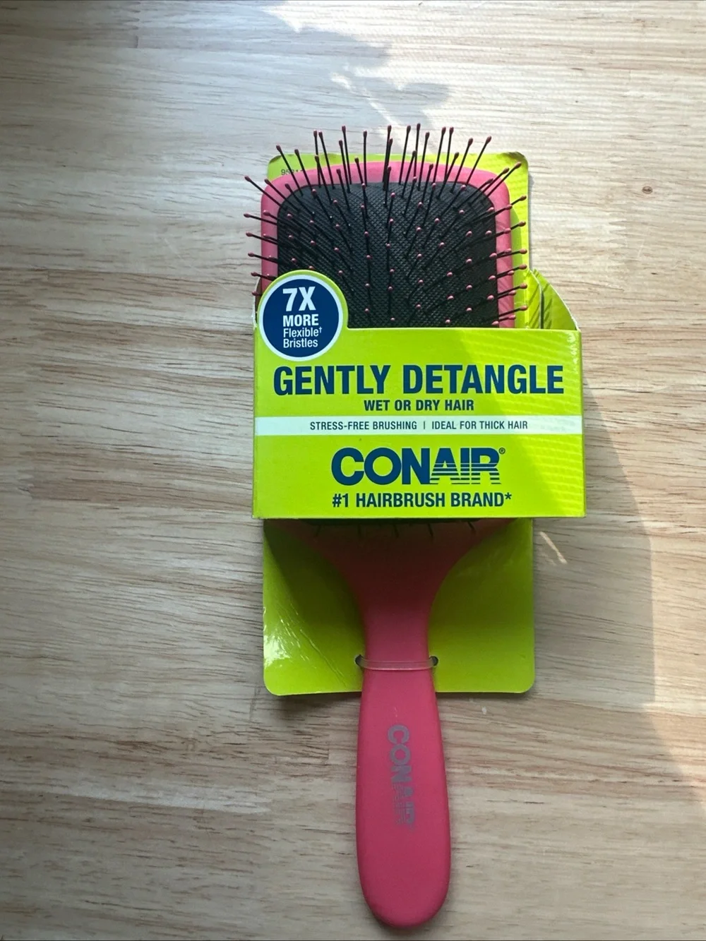 Conair Gently Detangle Paddle Brush - Pink square